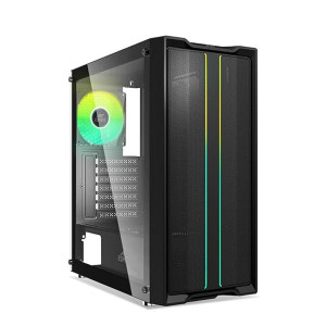 Ant Esports SX3 Mid- Tower Computer Case Gaming Cabinet - Black